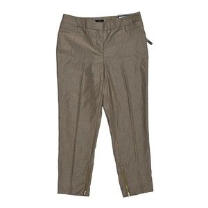 NWT Worthington Modern Fit Cropped Pants Brown Women’s Size 4